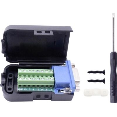 TRU T1904C099 - Kit connecteur femelle SUB-D - 15 pôles TRU T1904C099 - Kit connecteur femelle SUB-D - 15 pôles