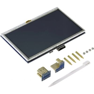 TRU COMPONENTS Raspberry Pi Touchscreen - 5 Zoll, 800x480, Resistiv TRU COMPONENTS Raspberry Pi Touchscreen - 5 Zoll, 800x480, Resistiv