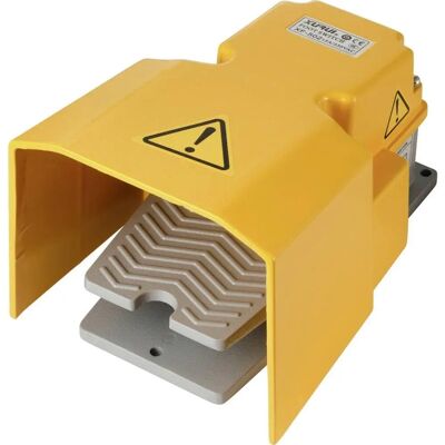 TRU Components XF-502 Pied de marchepied - 250V/AC 15A, Contact double, Couvercle de protection TRU Components XF-502 Pied de marchepied - 250V/AC 15A, Contact double, Couvercle de protection