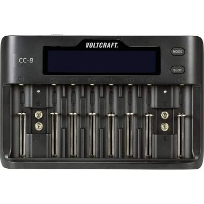 Voltcraft CC-8-Ladegerät - Unterstützt Verschiedene Zylindrische Batterien Voltcraft CC-8-Ladegerät - Unterstützt Verschiedene Zylindrische Batterien