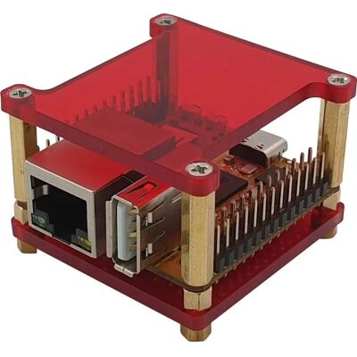 Radxa RPiS_Acryl_R - Computer Case für Rock Pi S Radxa RPiS_Acryl_R - Computer Case für Rock Pi S