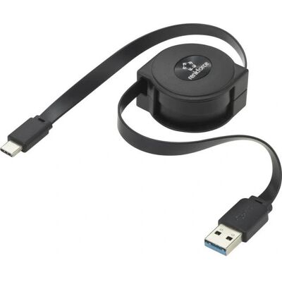 Kabel USB Renkforce RF-4352328 - USB 3.2 Gen 1, 0,8m, Czarny Kabel USB Renkforce RF-4352328 - USB 3.2 Gen 1, 0,8m, Czarny