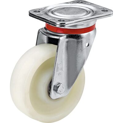 Wicke Polyamidrad - Ø 80 mm, 30 mm Breit, Drehbar, Stahlgehäuse - Rollentyp Wicke Polyamidrad - Ø 80 mm, 30 mm Breit, Drehbar, Stahlgehäuse - Rollentyp