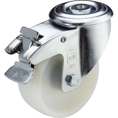 Wicke Polyamid-Rolle mit Doppelbremse - 100x38mm Wicke Polyamid-Rolle mit Doppelbremse - 100x38mm