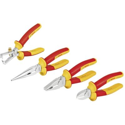 Kit profesional Bosch cu clești izolați VDE și șurubelnițe - Set de unelte manuale Kit profesional Bosch cu clești izolați VDE și șurubelnițe - Set de unelte manuale