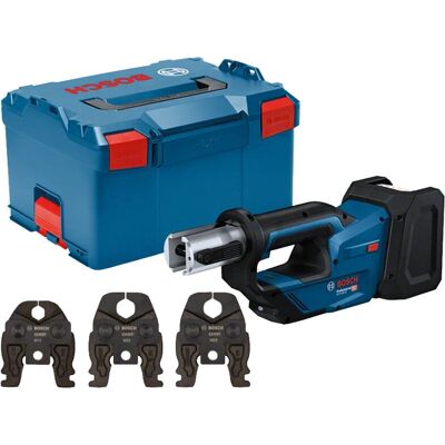 Herramienta de prensar tubos Bosch GPT 18V-19 - L-Boxx + 3 mordazas Herramienta de prensar tubos Bosch GPT 18V-19 - L-Boxx + 3 mordazas