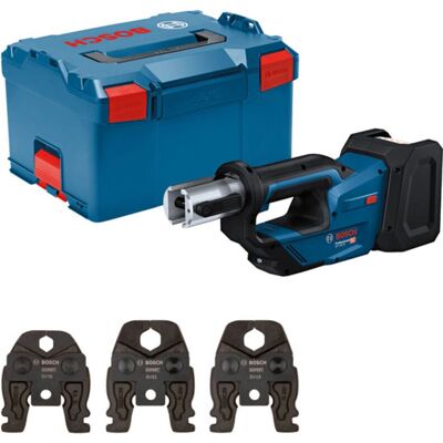 Bosch GPT 18V-19 Prensadora de tubos - Compacta, cabezal rotatorio 360° Bosch GPT 18V-19 Prensadora de tubos - Compacta, cabezal rotatorio 360°
