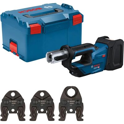 Bosch Herramienta de prensar tubos 18V - 3 mordazas Bosch Herramienta de prensar tubos 18V - 3 mordazas