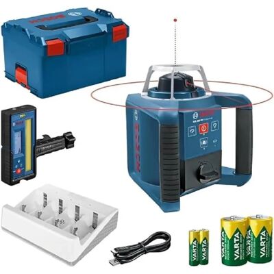 Bosch Ammattimainen pyörivä laser GRL 300 HV - Vihreä laser, 300 m kantama Bosch Ammattimainen pyörivä laser GRL 300 HV - Vihreä laser, 300 m kantama