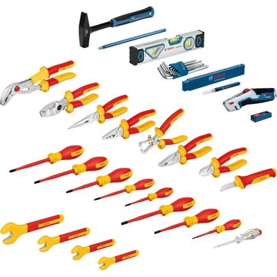 Juego de herramientas eléctricas Bosch de 37 piezas - Certificado VDE Juego de herramientas eléctricas Bosch de 37 piezas - Certificado VDE