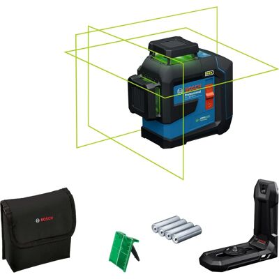 Livella laser professionale Bosch - Verde, 30m, IP65, Dual Power Livella laser professionale Bosch - Verde, 30m, IP65, Dual Power
