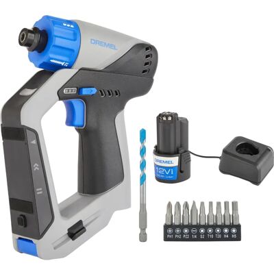 DREMEL 3-in-1 Șurubelniță și bormașină fără fir - Motor fără perii, Laser liniar, Nivel cu bulă 2 căi DREMEL 3-in-1 Șurubelniță și bormașină fără fir - Motor fără perii, Laser liniar, Nivel cu bulă 2 căi