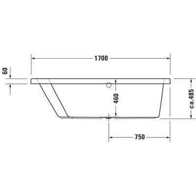 Duravit Whirlpool Paiova 1700x1000mm Trapezbad - Whirlpool Bath Duravit Whirlpool Paiova 1700x1000mm Trapezbad - Whirlpool Bath