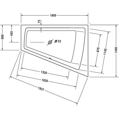 Duravit Whirlpool Paiova 1800x1400mm Einbau - Weiß - Modell 760217 Duravit Whirlpool Paiova 1800x1400mm Einbau - Weiß - Modell 760217