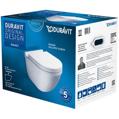 Set WC Duravit Starck 3 - Suspendat, 4,5L, Igienic Set WC Duravit Starck 3 - Suspendat, 4,5L, Igienic