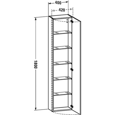 Dulap de perete Duravit DuraStyle - Depozitare baie Dulap de perete Duravit DuraStyle - Depozitare baie