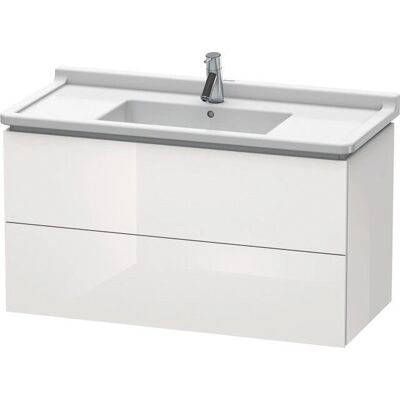 Duravit L-Cube Wandmontierter Waschtischunterschrank - Hochglanz Weiß - 2 Schubladen Duravit L-Cube Wandmontierter Waschtischunterschrank - Hochglanz Weiß - 2 Schubladen