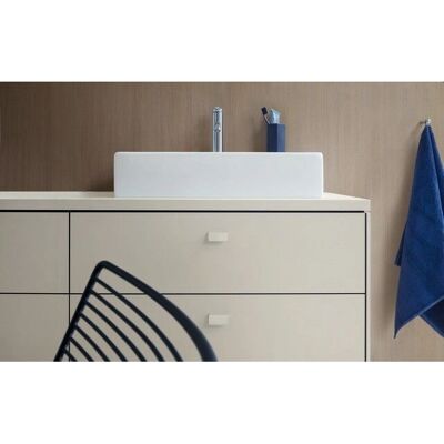 Duravit Vero Air Aufsatzbecken 60x47cm - Rechteckig, 1 Hahnloch, Überlauf, Keramik Duravit Vero Air Aufsatzbecken 60x47cm - Rechteckig, 1 Hahnloch, Überlauf, Keramik