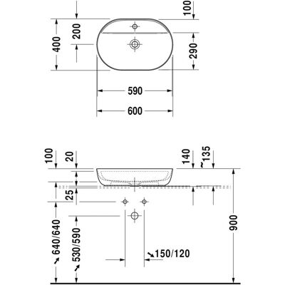 Duravit Luv Weiß Aufsatzbecken - Waschbecken Duravit Luv Weiß Aufsatzbecken - Waschbecken