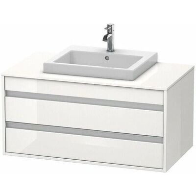 Duravit Ketho Dulap de baie montat pe perete - 2 sertare, Alb lucios Duravit Ketho Dulap de baie montat pe perete - 2 sertare, Alb lucios