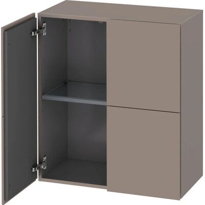 Duravit L-Cube Wandregal - Basalt Matt - 2 Türen Duravit L-Cube Wandregal - Basalt Matt - 2 Türen