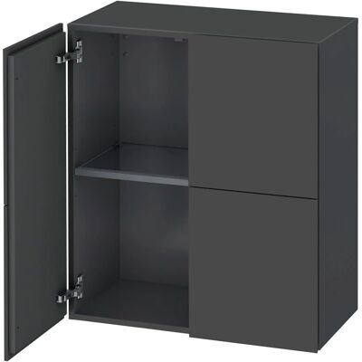 Duravit L-Cube Badschrank - 2 Türen, 700mm breit, Graphit Matt Duravit L-Cube Badschrank - 2 Türen, 700mm breit, Graphit Matt