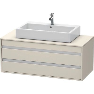 Duravit Ketho Wandhängender Waschtisch-Unterbau - Taupe - 2 Schubladen Duravit Ketho Wandhängender Waschtisch-Unterbau - Taupe - 2 Schubladen