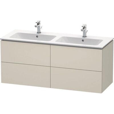 Duravit L-Cube Wandhängender Waschtisch - Taupe - 4 Schubladen Duravit L-Cube Wandhängender Waschtisch - Taupe - 4 Schubladen