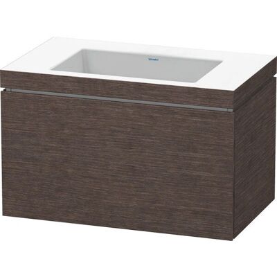 Duravit L-Cube Wandhängendes Badmöbel - Eiche Dunkel gebürstet - 80cm Duravit L-Cube Wandhängendes Badmöbel - Eiche Dunkel gebürstet - 80cm