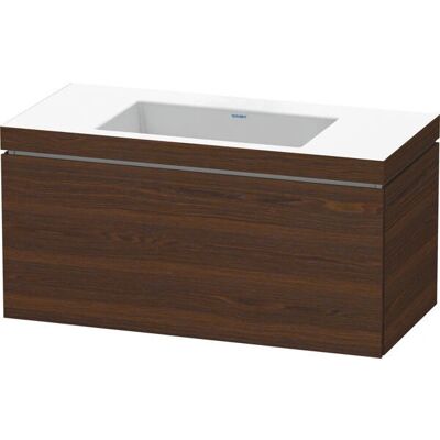 Duravit L-Cube Set da appoggio a parete - Noce spazzolato Duravit L-Cube Set da appoggio a parete - Noce spazzolato
