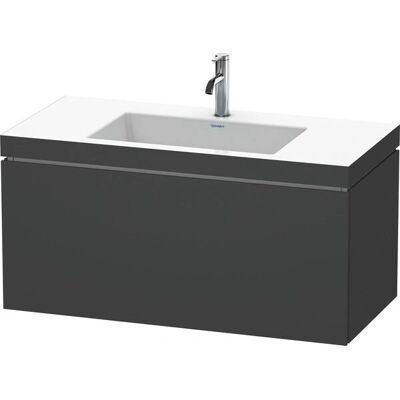 Duravit L-Cube Wandhäng-Waschtisch c-bonded - Graphit Duravit L-Cube Wandhäng-Waschtisch c-bonded - Graphit
