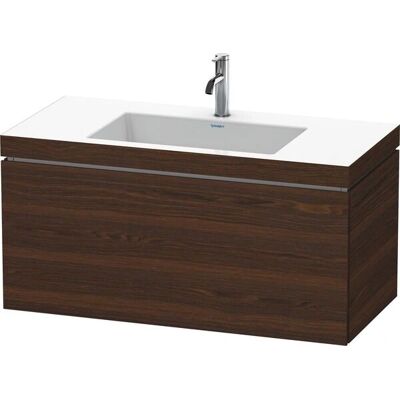 Duravit L-Cube Möbelwaschtisch c-bonded Wandhängend - Nussbaum gebürstet Duravit L-Cube Möbelwaschtisch c-bonded Wandhängend - Nussbaum gebürstet