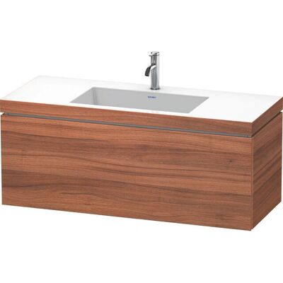 Duravit L-Cube Wandhängender Badezimmerunterschrank - Nussbaum Natur Duravit L-Cube Wandhängender Badezimmerunterschrank - Nussbaum Natur