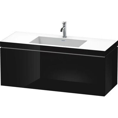 Duravit L-Cube Möbelset - Wandhängend, Schwarz Hochglanz, 1 Schublade Duravit L-Cube Möbelset - Wandhängend, Schwarz Hochglanz, 1 Schublade