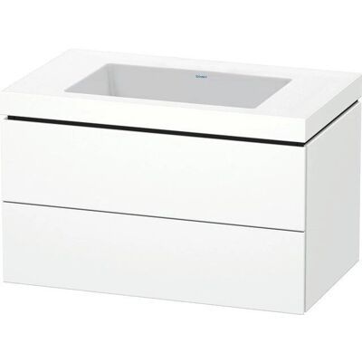 Duravit L-Cube Möbelwaschtisch Wandhängend Weiß Matt - 2 Schubkästen - Ohne Überlauf Duravit L-Cube Möbelwaschtisch Wandhängend Weiß Matt - 2 Schubkästen - Ohne Überlauf