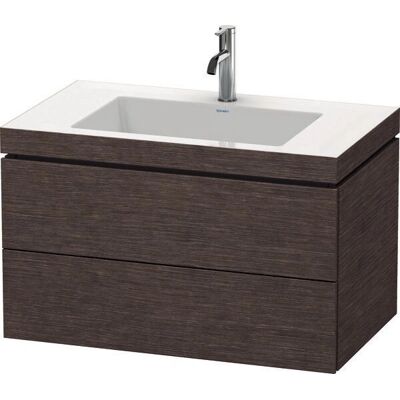 Duravit L-Cube Wandhängendes Möbelset - Eiche Dunkel gebürstet Duravit L-Cube Wandhängendes Möbelset - Eiche Dunkel gebürstet