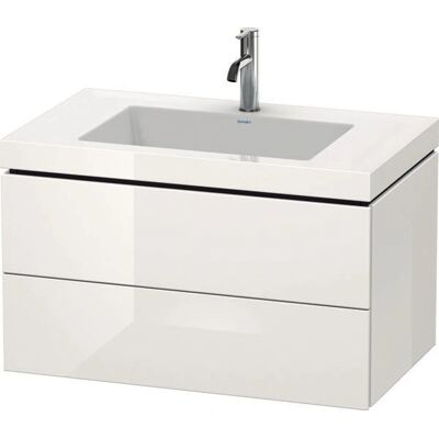 Duravit L-Cube Möbelwaschtisch c-bonded - Weiß Hochglanz - Waschtisch Duravit L-Cube Möbelwaschtisch c-bonded - Weiß Hochglanz - Waschtisch