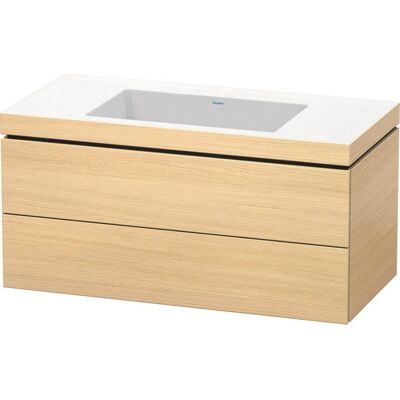 Duravit L-Cube Wandhängender Waschtisch - Mediterrane Eiche Duravit L-Cube Wandhängender Waschtisch - Mediterrane Eiche