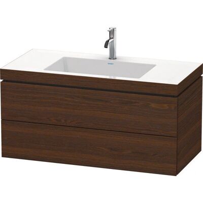 Duravit L-Cube Wandmontierter Waschtisch-Unterschrank - Nussbaum gebürstet Duravit L-Cube Wandmontierter Waschtisch-Unterschrank - Nussbaum gebürstet