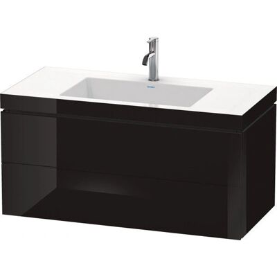 Duravit L-Cube Wandhängwaschtisch - Schwarz Hochglanz - Modell LC6928O4040 Duravit L-Cube Wandhängwaschtisch - Schwarz Hochglanz - Modell LC6928O4040