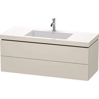 Duravit L-Cube Wandhängendes Waschbecken & Unterschrank - Taupe Matt Duravit L-Cube Wandhängendes Waschbecken & Unterschrank - Taupe Matt