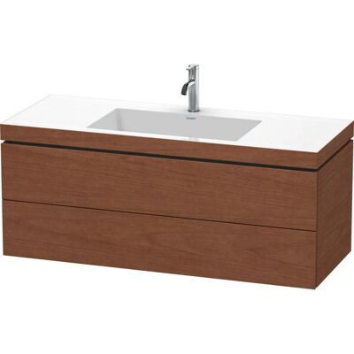 Duravit L-Cube Wandwaschtisch - Amerikanischer Nussbaum - Set Duravit L-Cube Wandwaschtisch - Amerikanischer Nussbaum - Set