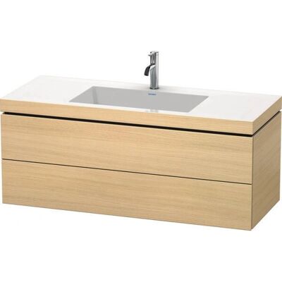 Duravit L-Cube Wandhängendes Möbelwaschtisch-Set - Mediterrane Eiche Duravit L-Cube Wandhängendes Möbelwaschtisch-Set - Mediterrane Eiche
