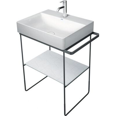 Duravit DuraSquare Schwarzer Mat Bodenstehender Schrank - Waschbecken Duravit DuraSquare Schwarzer Mat Bodenstehender Schrank - Waschbecken