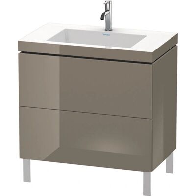 Duravit L-Cube Möbelwaschtisch c-bonded - Flannel Grau Hochglanz - 2 Schubladen - Deutsche Qualität Duravit L-Cube Möbelwaschtisch c-bonded - Flannel Grau Hochglanz - 2 Schubladen - Deutsche Qualität
