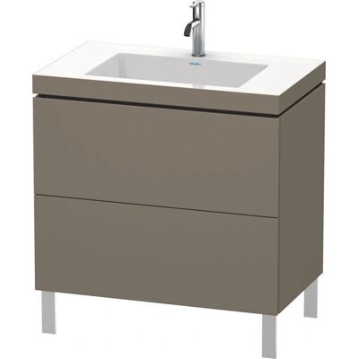 Duravit L-Cube Möbelwaschtisch c-bonded mit Unterbau, 80x48cm, 2 Schubladen, ohne Überlauf - Badezimmerunterschrank Duravit L-Cube Möbelwaschtisch c-bonded mit Unterbau, 80x48cm, 2 Schubladen, ohne Überlauf - Badezimmerunterschrank