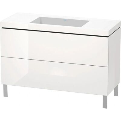 Duravit L-Cube Möbelwaschtisch-Set - Weiß Hochglanz - 120x48 cm Duravit L-Cube Möbelwaschtisch-Set - Weiß Hochglanz - 120x48 cm
