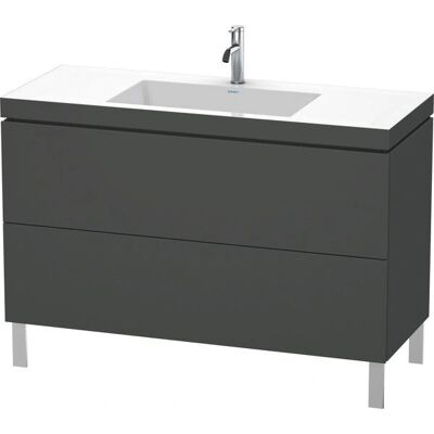 Duravit L-Cube Möbelwaschtisch c-bonded Set - Graphit Matt - 120x48 cm Duravit L-Cube Möbelwaschtisch c-bonded Set - Graphit Matt - 120x48 cm