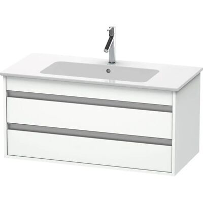 Duravit Ketho Wandhängender Waschtischunterschrank - 2 Schubladen, 1000mm, Weiß Matt Duravit Ketho Wandhängender Waschtischunterschrank - 2 Schubladen, 1000mm, Weiß Matt