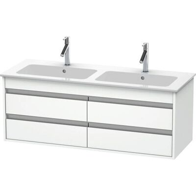 Duravit Ketho Waschtischunterschrank - Weiß Matt, 1270mm, 4 Schubkästen Duravit Ketho Waschtischunterschrank - Weiß Matt, 1270mm, 4 Schubkästen